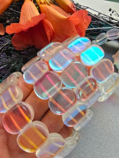 20 MM Aura Termal Kuvars Doğal Taş Bileklik - Görsel 2