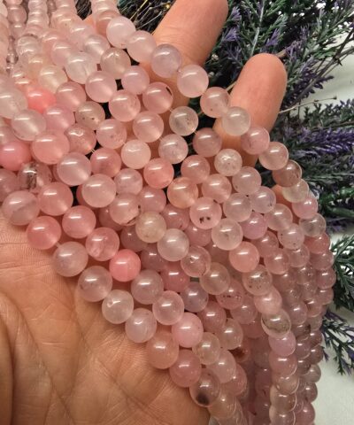 8 MM Küre Pembe Ceyt Kuvars Taşı