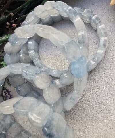 14 Mm Fasetli Akuamarin Tasi Bileklik 2