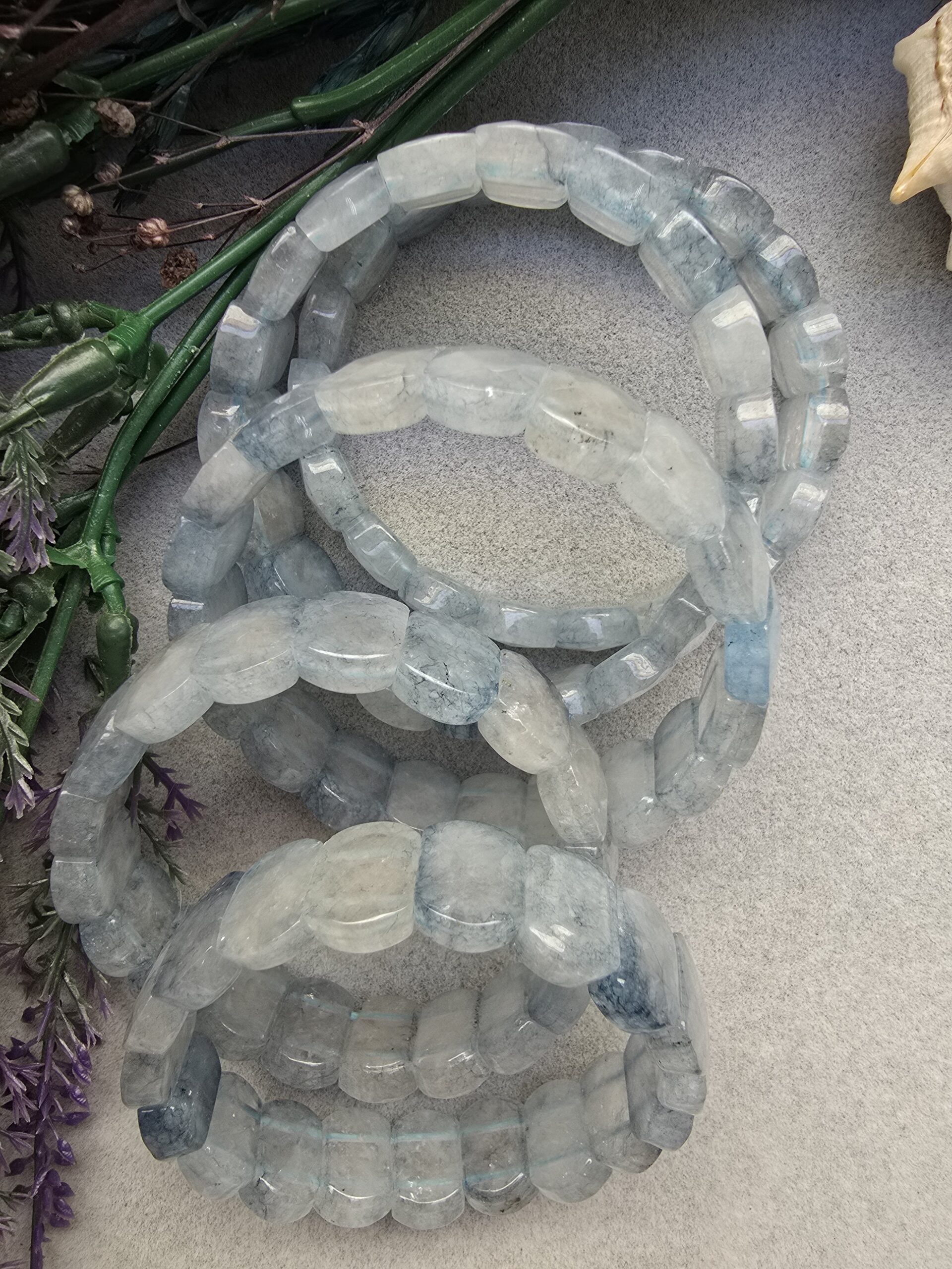 14 Mm Fasetli Akuamarin Tasi Bileklik 3