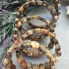 14 Mm Fasetli Desenli Jasper Tasi Bileklik