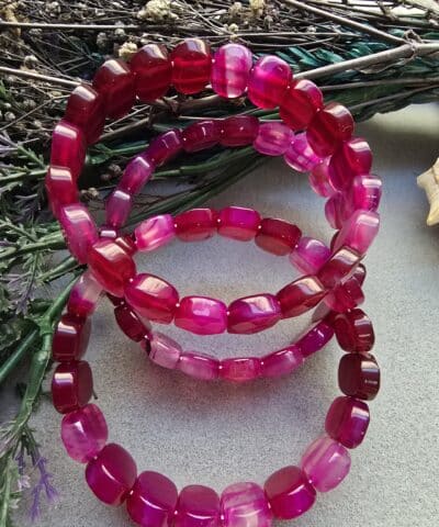 14 Mm Fasetli Fujya Madagaskar Akik Tasi Bileklik 2