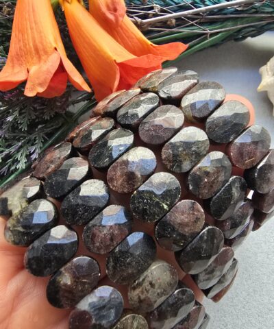 14 Mm Fasetli Granat Tasi Bileklik 2
