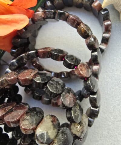 14 Mm Fasetli Granat Tasi Bileklik 3