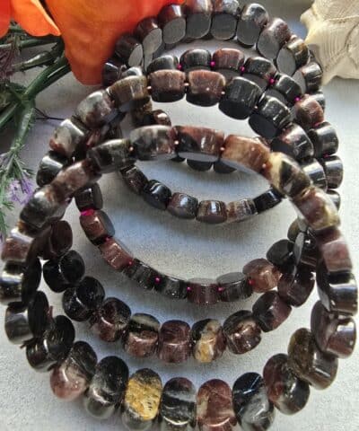 14 Mm Fasetli Granat Tasi Bileklik