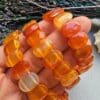 14 Mm Fasetli Turuncu Madagaskar Akik Tasi Bileklik 2