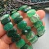 14 Mm Fasetli Yesil Madagaskar Akik Tasi Bileklik