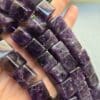 14x14 MM AAA Küp Ametist Doğal Taşı