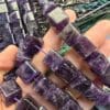 14x14 MM AAA Küp Ametist Doğal Taşı