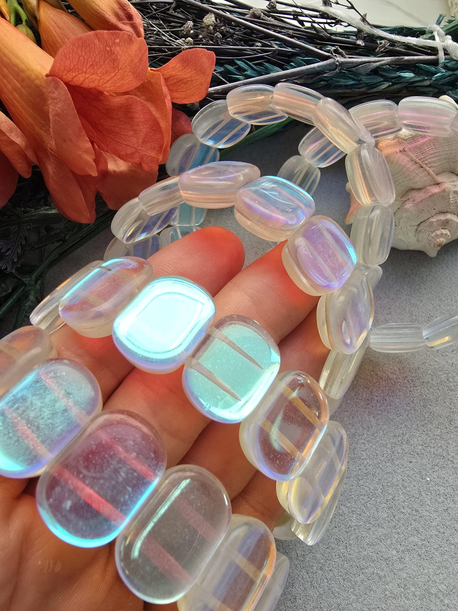 20 Mm Aura Termal Kuvars Dogal Tas Bileklik 2