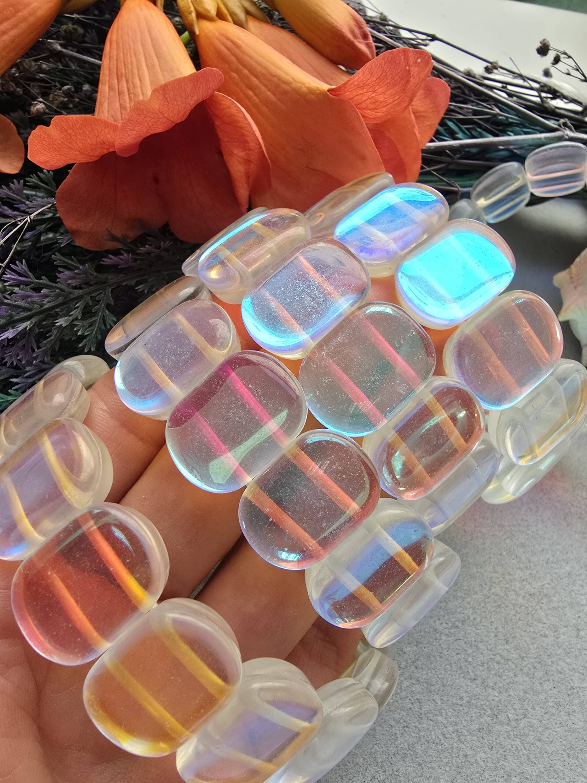 20 Mm Aura Termal Kuvars Dogal Tas Bileklik 3