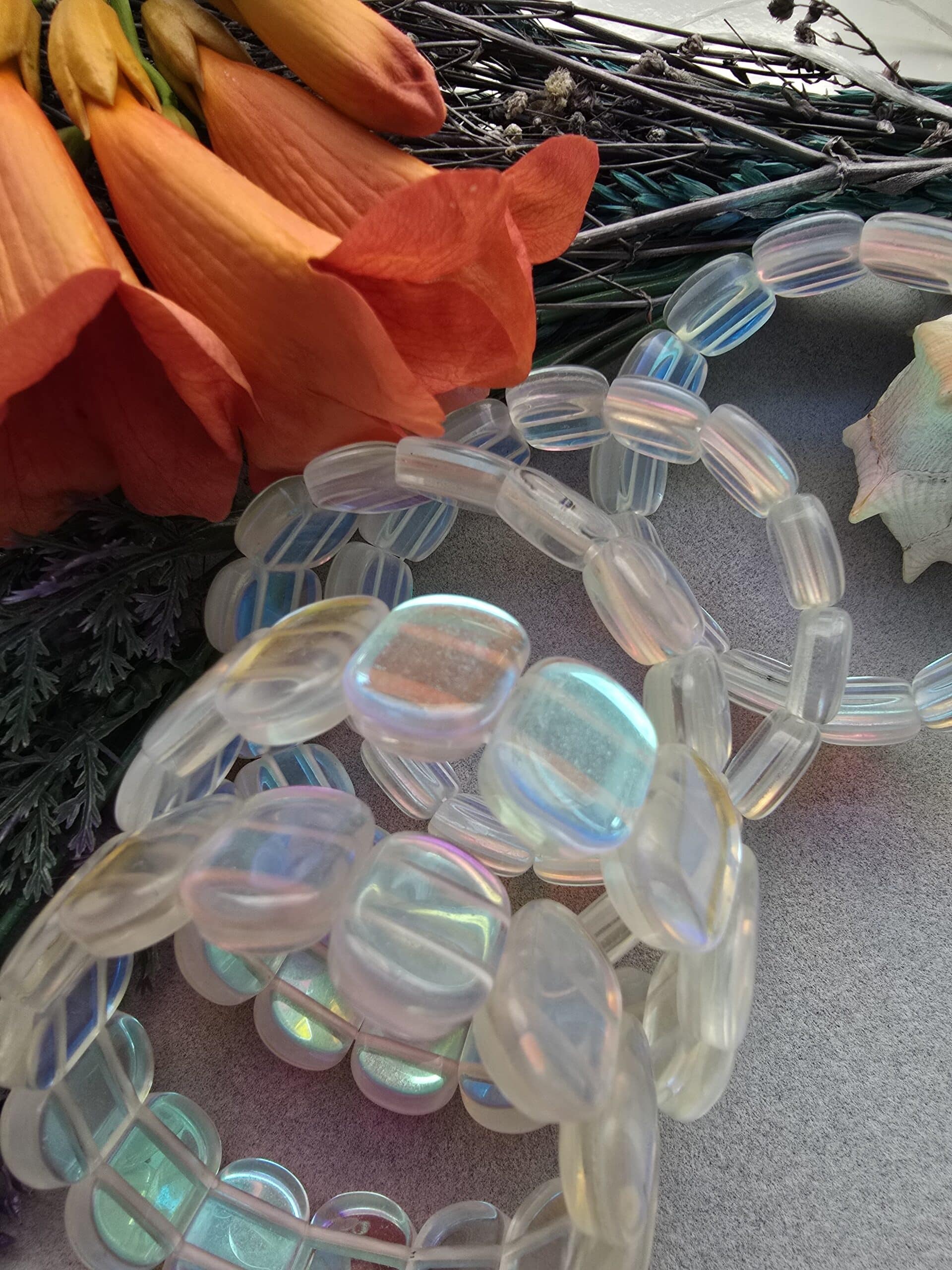 20 Mm Aura Termal Kuvars Dogal Tas Bileklik 4