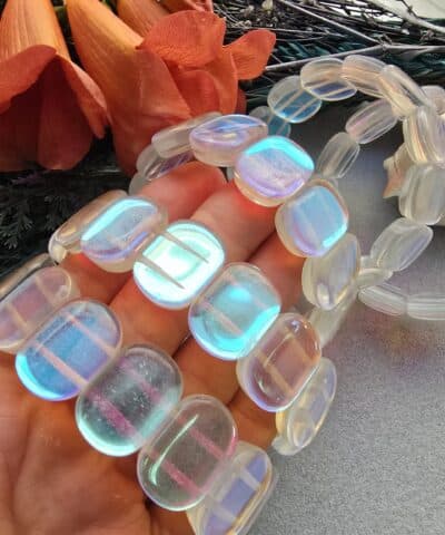 20 Mm Aura Termal Kuvars Dogal Tas Bileklik