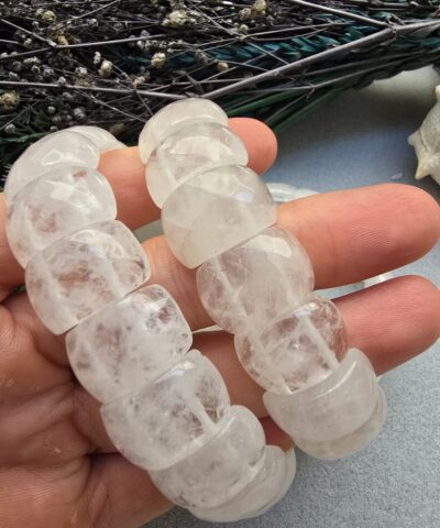 20 MM Kristal Kuvars Doğal Taş Bileklik