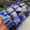 20 Mm Lacivert Madagaskar Akik Tasi Bileklik 3