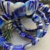 20 Mm Lacivert Madagaskar Akik Tasi Bileklik 4