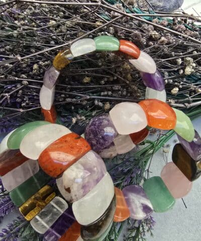 25 MM Çakra Doğal Taş Bileklik