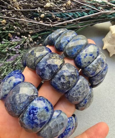 25 MM Lapis Doğal Taş Bileklik