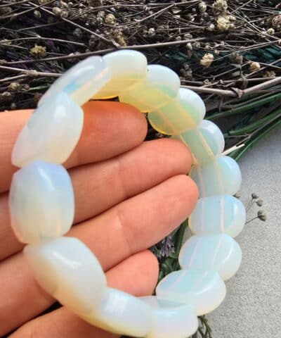25 MM Opal Doğal Taş Bileklik