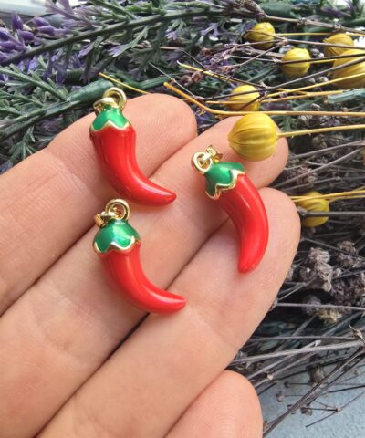 3D Acı Biber Kolye Ucu