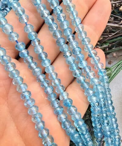 4x6 MM 5A Fasetli Rondela Topaz Taşı