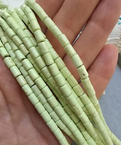 4x6 MM Turkuaz Doğal Taş Silindir - 503