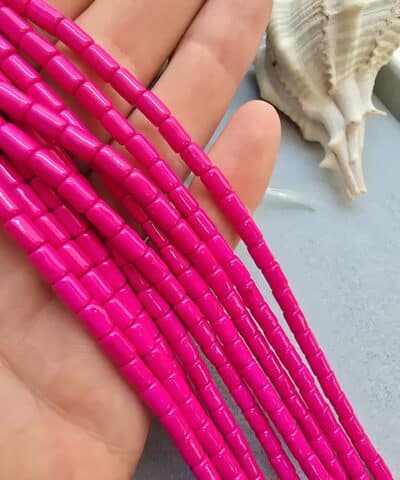 4x6 MM Turkuaz Doğal Taş Silindir - 505
