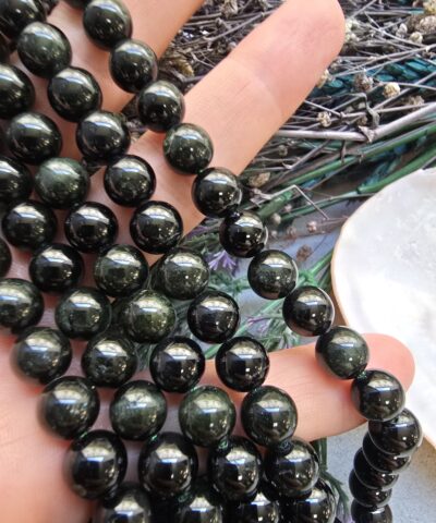 5A 8 MM Doğal Diopside Taş Dizi