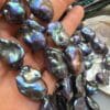 5A Kalite 14 MM Siyah Barok Doğal İnci