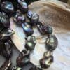 5A Kalite 14 MM Siyah Barok Doğal İnci