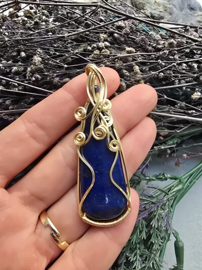 5A Sargılı Damla Lapis Kolye Ucu