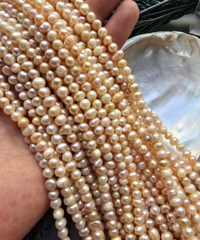 6 MM Somon Doğal Barok İnci