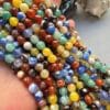 8 MM Fasetli Küre Çakra Mix Akik Taşı