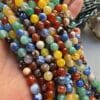 8 MM Fasetli Küre Çakra Mix Akik Taşı