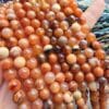 8 MM Küre Acık Kahve Damarlı Akik Taşı