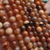 8 MM Küre Acık Kahve Damarlı Akik Taşı