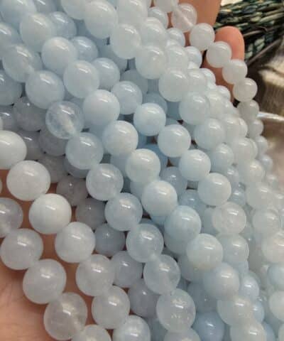 8 MM Küre Akuamarin Ceyt Kuvars Taşı
