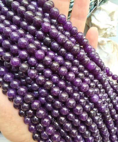 8 MM Küre Ametist Ceyt Kuvars Taşı