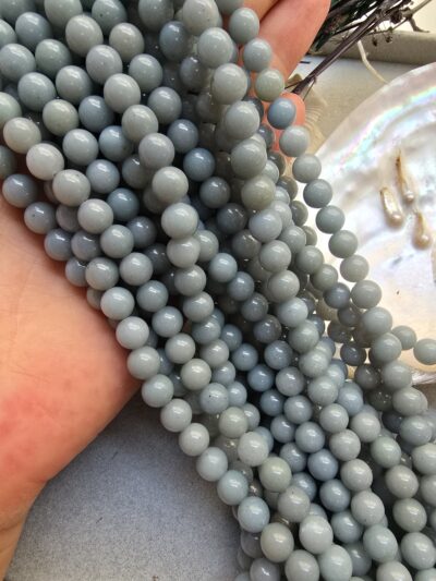 8 MM Küre Angelit Ceyt Kuvars Taşı
