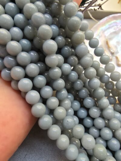 8 MM Küre Angelit Ceyt Kuvars Taşı