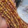8 MM Küre Kızıl Sitrin Ceyt Kuvars Taşı
