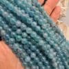 8 MM Küre Koyu Akua Ceyt Kuvars Taşı