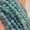 8 MM Küre Koyu Akua Ceyt Kuvars Taşı