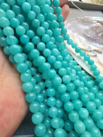 8 MM Küre Larimar Ceyt Kuvars Taşı
