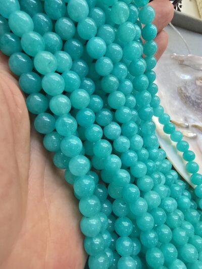 8 MM Küre Larimar Ceyt Kuvars Taşı