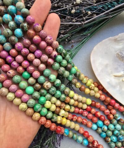 8 MM Küre Mix Varasit Taşı Dizi AAA