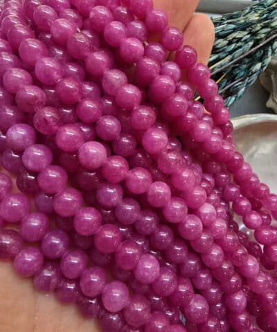 8 MM Küre Mor Ceyt Kuvars Taşı