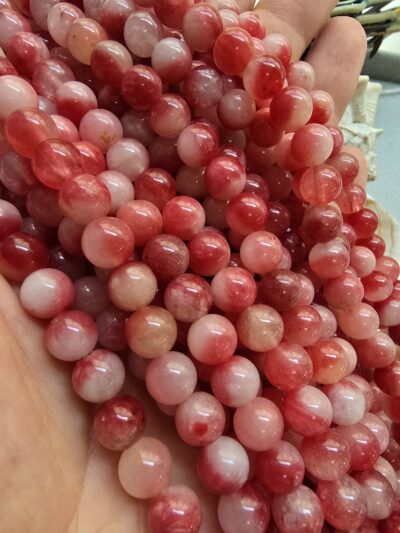 8 MM Küre Rodokrozit Ceyt Kuvars Taşı