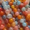8 MM Küre Turuncu Mavi Mix Akik Taşı