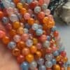 8 MM Küre Turuncu Mavi Mix Akik Taşı